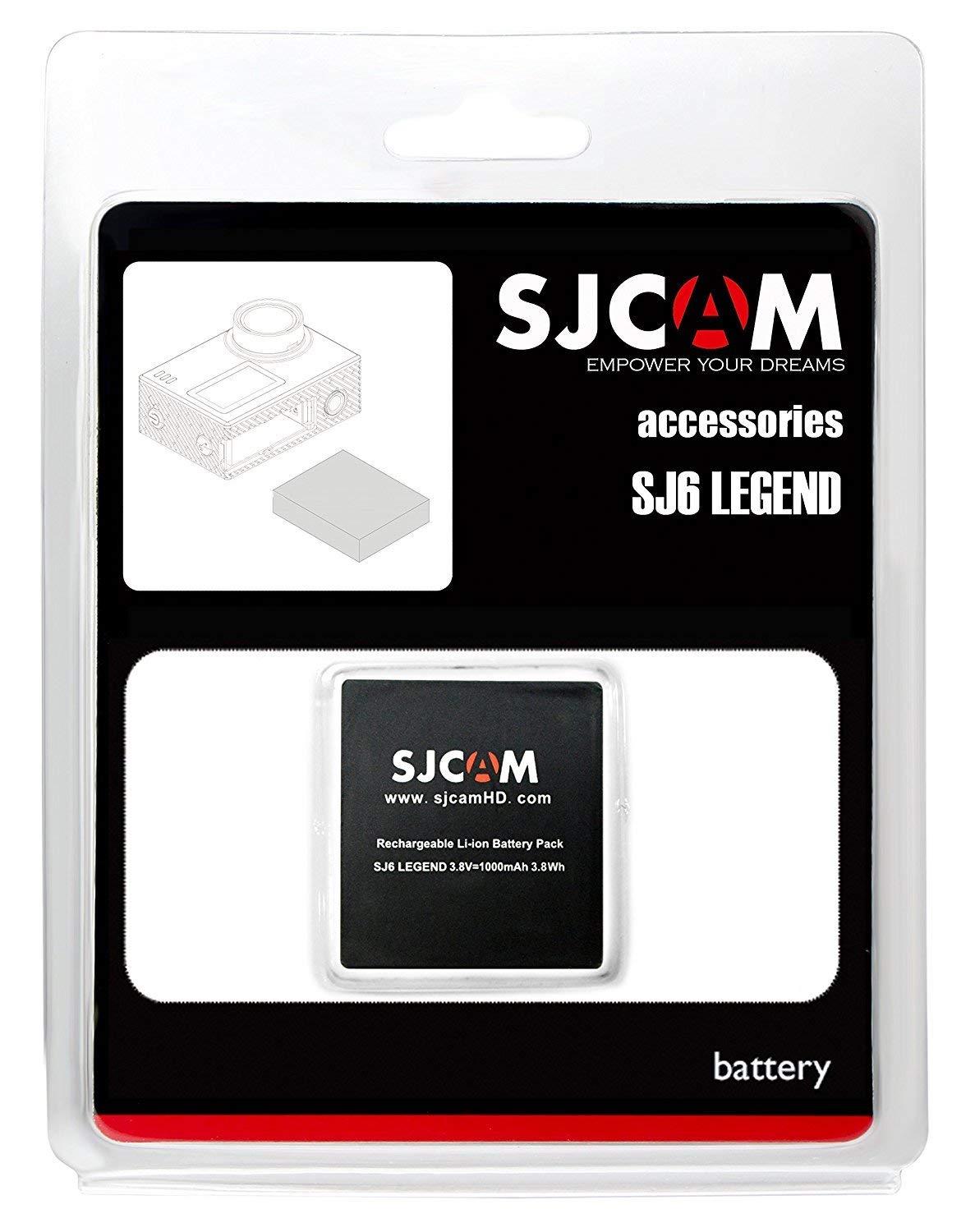 SJCAM Spare Battery for SJ6 Legend Series